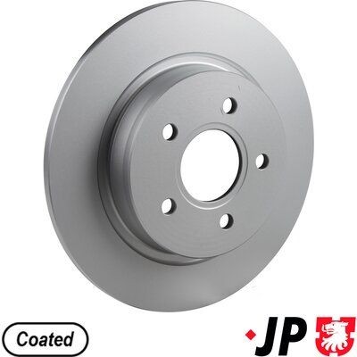 JP GROUP 1563200700: Piduriketas JP Tagasild, Ø: 280mm, täis, Ø: 280mm, kaetud