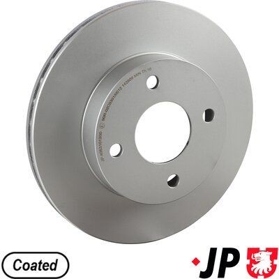 JP GROUP 4063101200: Piduriketas JP Esisild, Ø: 238mm, õhutusega, Ø: 238mm, kaetud
