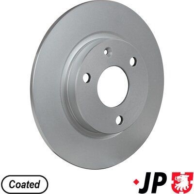 JP GROUP 4163100400: Bremseskive JP foraksel, Ø: 238mm, fuldstændigt, Ø: 238mm, coatet