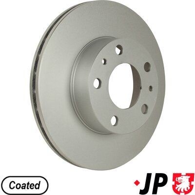 JP GROUP 4163100900: Bremseskive JP foraksel, Ø: 280mm, ventileret, Ø: 280mm, coatet
