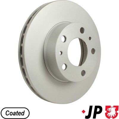 JP GROUP 4163101900: Bremseskive JP foraksel, Ø: 280mm, ventileret, Ø: 280mm, coatet