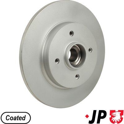JP GROUP 4163201700: Piduriketas JP Tagasild, Ø: 268mm, täis, Ø: 268mm, kaetud, koos integreeritud rattalaagriga, koos ABS-andurirõngaga