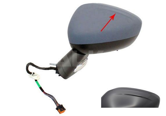 ALKAR 6153868: Lusterko zewnętrzne z lewej, elektryczny, z pokrywą