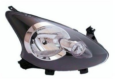 VAN WEZEL 5403962V: Fényszóró jobb, H4, LWR állítómotorral, Fényszóró szín villogó: átlátszó