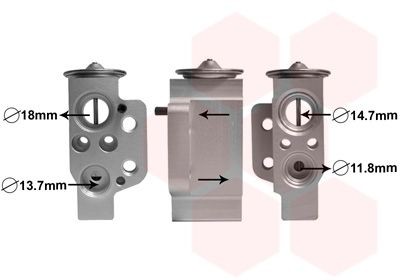 VAN WEZEL 58001243: Supapa expansiune, clima fata