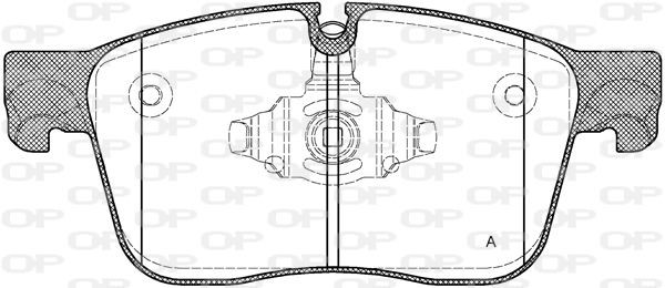 OPEN PARTS BPA1683.00: Jarrupalat, levyjarru Etuakseli