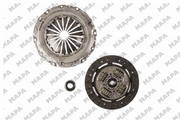 MAPA 001235400: Kit frizione 3P Kit con spingidisco frizione, con disco frizione, con cuscinetto disinnesto, senza volano