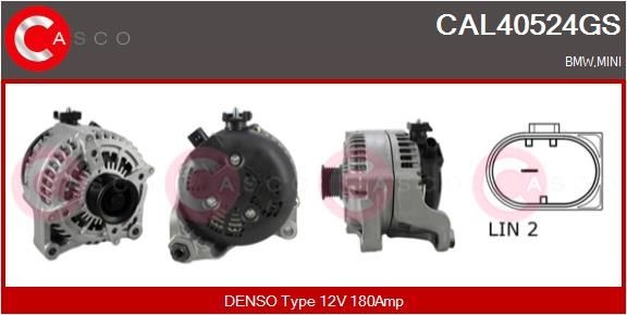 CASCO CAL30211AS: Alternator 70A, ze zintegrowanym regulatorem