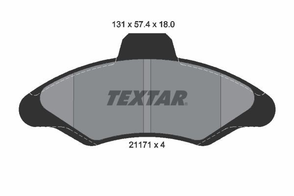 TEXTAR 2117105: Piduriklotsid
