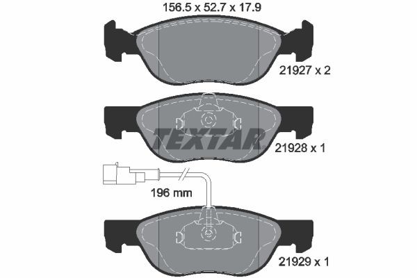 TEXTAR 2192701: Bremseklodser Q+