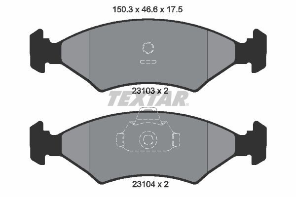 TEXTAR 2310301: Piduriklotsid
