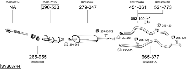 BOSAL 788-141: Heitgaasitoru