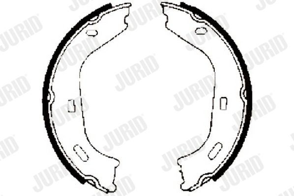 JURID 361196J: Zestaw szczęk hamulcowych, hamulec postojowy