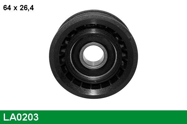 LUCAS LA0203: Kreipiantysis skriemulys, V formos rumbuotas diržas Ø: 69mm