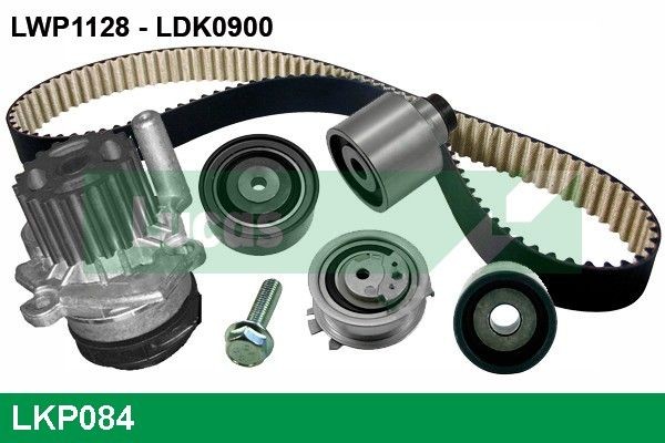 LUCAS LKP084: Комплект ангренажен ремък с водна помпа брой зъби: 160, ширина: 25mm, mit PTFE (Тефлон)