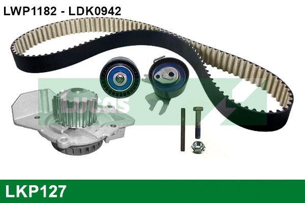 LUCAS LKP127: Ūdenssūknis + Zobsiksnas komplekts Zobu skaits: 116, Platums: 25mm, ar PTFE (Polytetrafluorethylen)