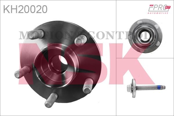 NSK KH20020: Kit de rolamento de roda com anel de sensor magnético integrado, ProKIT