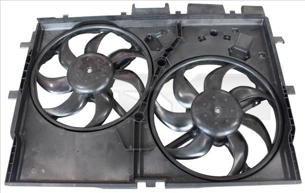 TYC 809-0028: Ventilátor chladenia motora 390mm, s ramikom vetraka chaldica, bez záťažového odporu