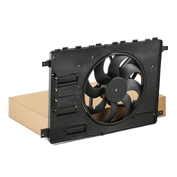 RIDEX 508R0063: Radiaatori ventilaator 385mm, koos juhtseadmega, koos jahutusventilaatoriraamiga(Zarge)