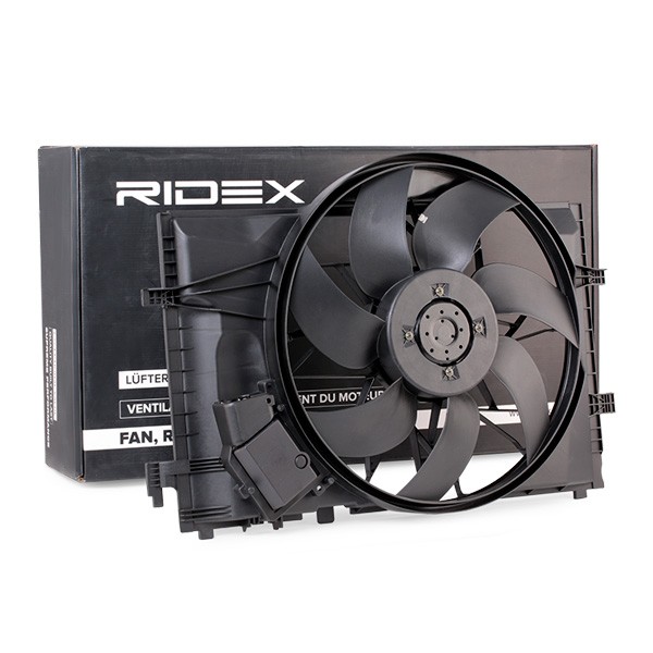 RIDEX 508R0085: Kylfläkt 482mm, med styrenhet, med kylarfläktssarg, borstlös motor