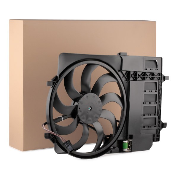 RIDEX 508R0095: Radiaatori ventilaator 370mm, koos jahutusventilaatoriraamiga(Zarge)