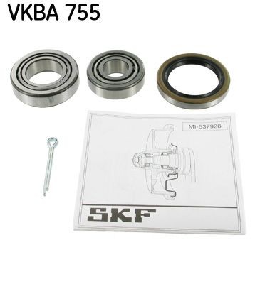 SKF VKBA 755: Zestaw łożysk koła z uszczelniaczem wału