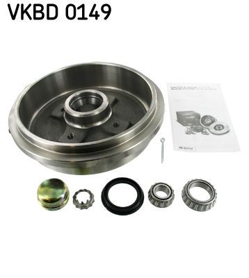 SKF VKBD 0149: Tamburo freno 240mm, con cuscinetto ruota integrato