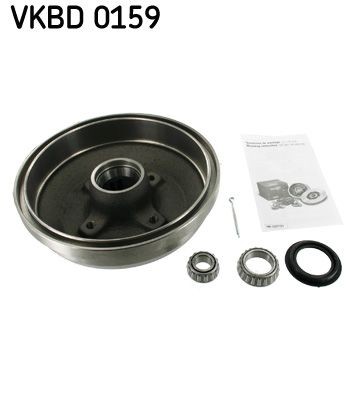 SKF VKBD 0159: Bremsetromle 228mm, med integreret hjulleje