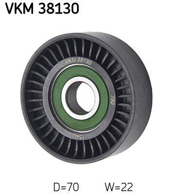 SKF VKM 38130: Galet enrouleur de courroie d'accessoire Ø: 70mm