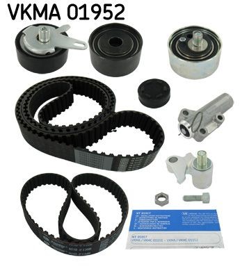 SKF VKMA 01952: Kit de distribution Nombre de dents 1: 207, avec amortisseur tendeur, poulie de tension