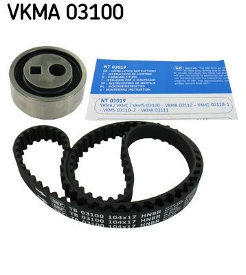 SKF VKMA 03100: Kit cinghia di distribuzione N° denti: 104