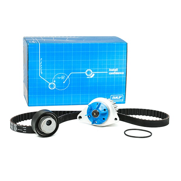 SKF VKMC 03100: Kit de distribution + pompe à eau Nbr. dents: 104, avec joints