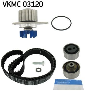 SKF VKMC 03120: Kit cinghia distribuzione, pompa acqua N° denti: 143, con guarnizioni