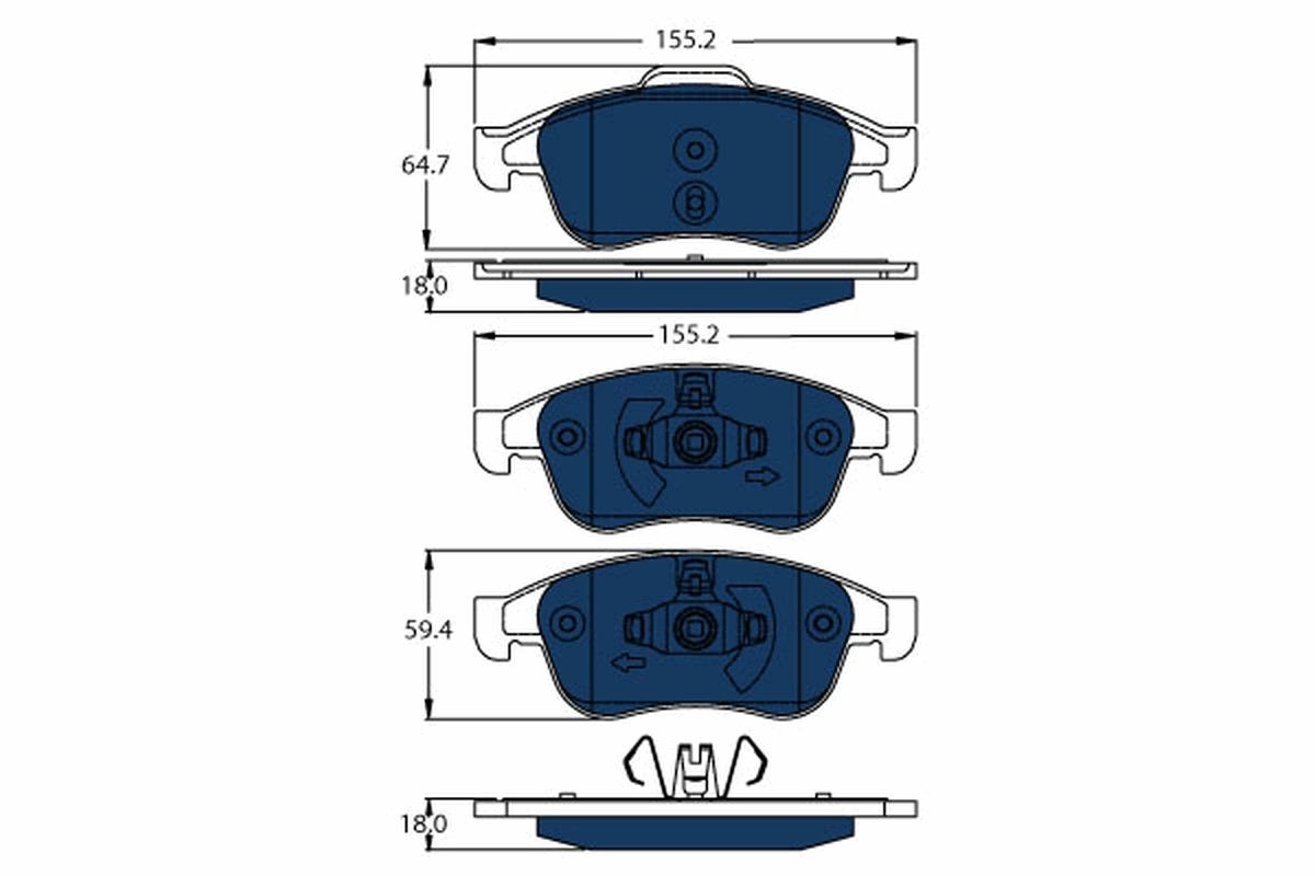 TRW GDB1789BTE: Bremžu kluči ELECTRIC BLUE
