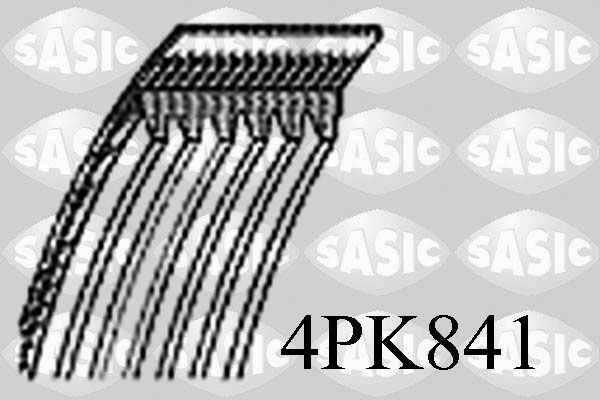 SASIC 4PK841: Ķīļrievu siksna 841mm, Rievu skaits: 4