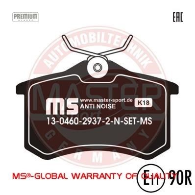MASTER-SPORT K6029372: Juego de pastillas de freno Bavarian Brake System Eje trasero, Chapa antichirridos