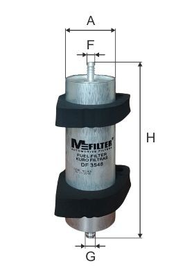 MFILTER DF 3548: Degvielas filtrs