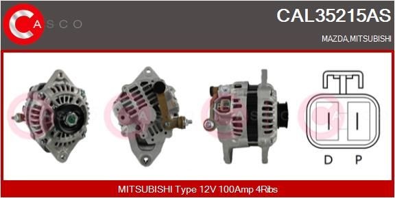 CASCO CAL15360AS: Alternator 120A, ze zintegrowanym regulatorem