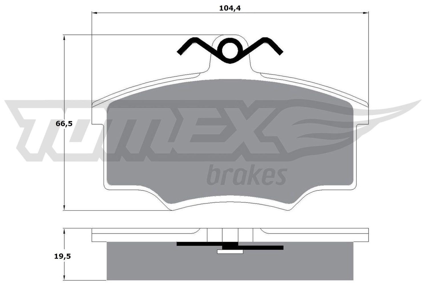 TOMEX brakes TX 10-57: Τακάκια φρένων μπροστινός άξονας
