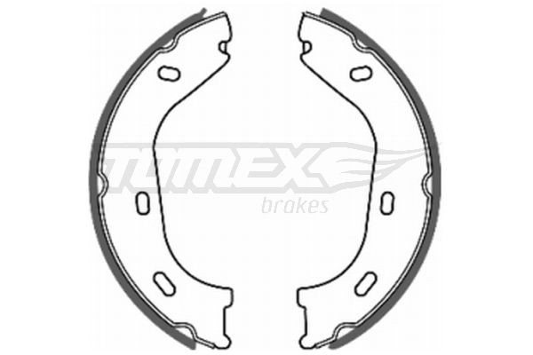 TOMEX brakes TX 20-36: Zestaw szczęk hamulcowych Oś tylna