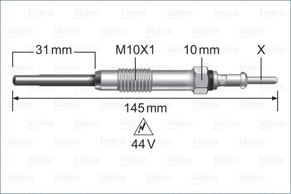 VALEO 345234: Bujie incandescenta