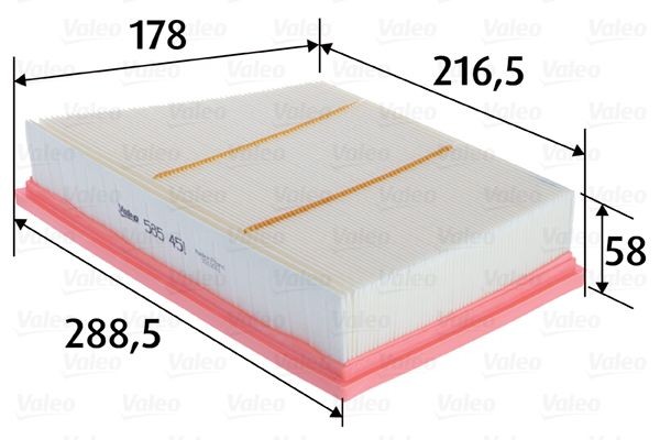 VALEO 585451: Filtro aria