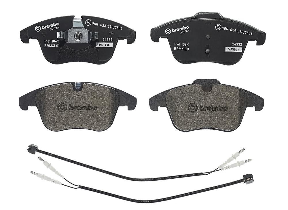 BREMBO P 61 106X: Piduriklotsid XTRA LINE ilma lisavarustuseta, koos kokkusurumisvastase plekiga
