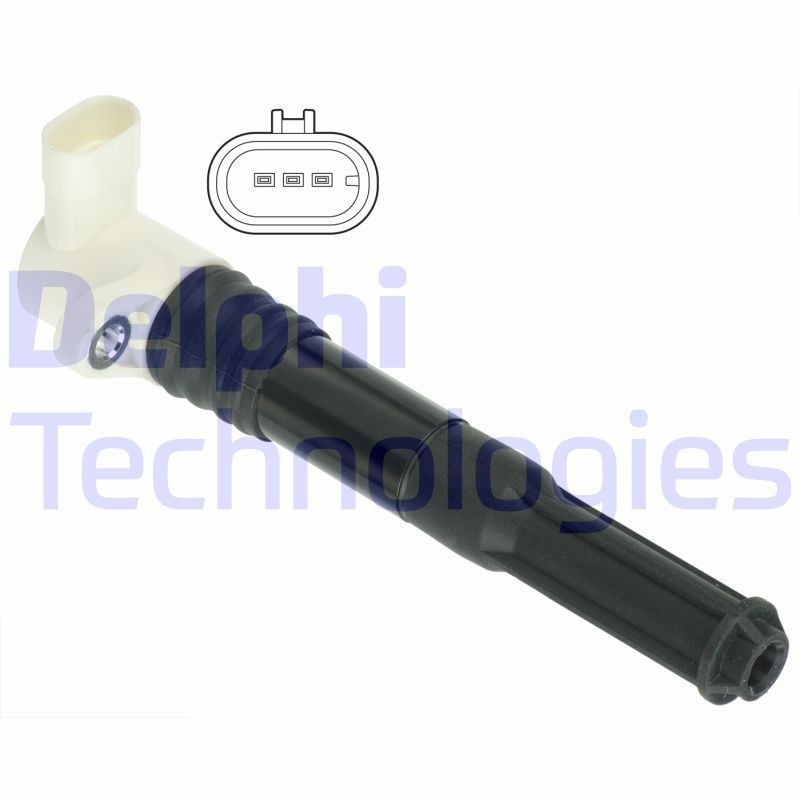 DELPHI GN10696-12B1: Tændspole 12V, 3-polet