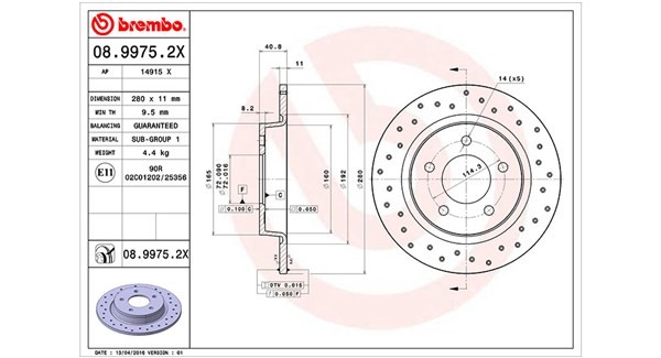 MAGNETI MARELLI 360406059702: Piduriketas Ø: 280mm, täis, Ø: 280mm