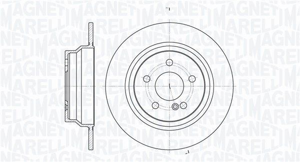 MAGNETI MARELLI 361302040301: Piduriketas Ø: 300mm, täis, Ø: 300mm