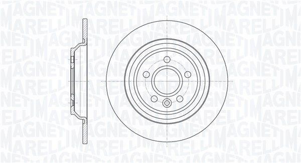 MAGNETI MARELLI 361302040335: Piduriketas Ø: 302mm, täis, Ø: 302mm