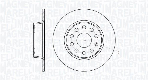 MAGNETI MARELLI 361302040367: Piduriketas Ø: 272mm, täis, Ø: 272mm