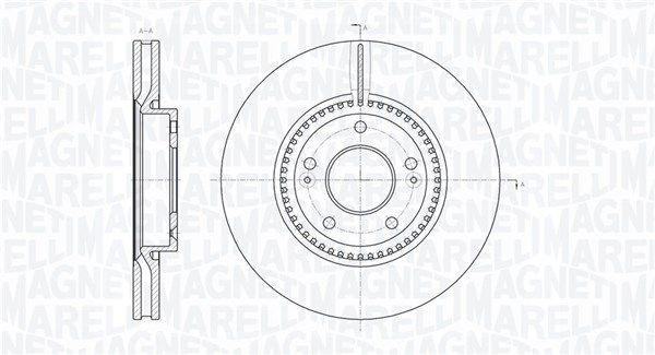 MAGNETI MARELLI 361302040546: Piduriketas Ø: 300mm, sisemine õhutus, Ø: 300mm