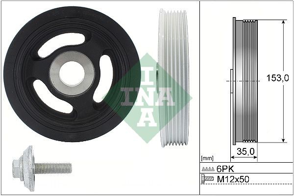 INA 544 0104 20: Set fulie, arbore cotit